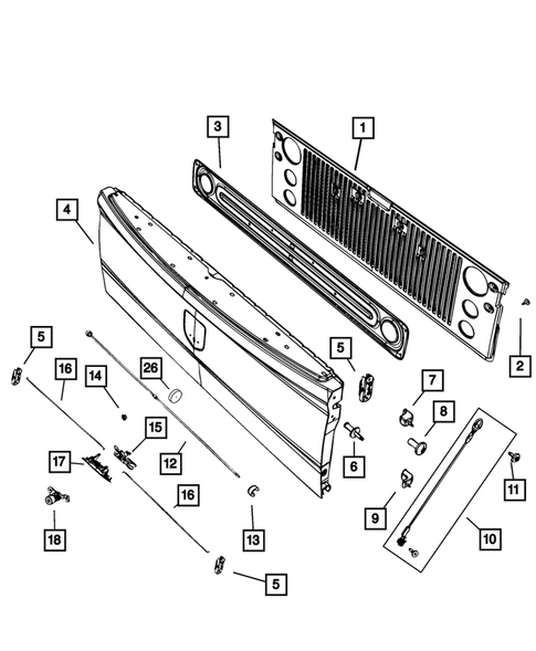 Pickup Box and Fuel Filler Door for 2024 Ram 1500 Classic #1