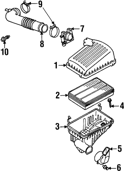Air Intake for 2001 Isuzu VehiCROSS #0