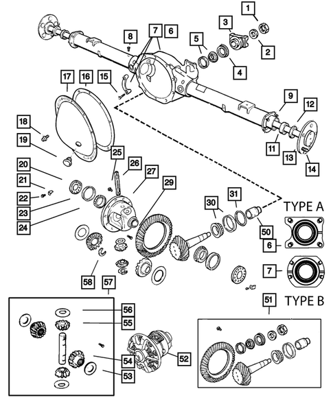 Differential and Housing for 2006 Dodge Dakota #1