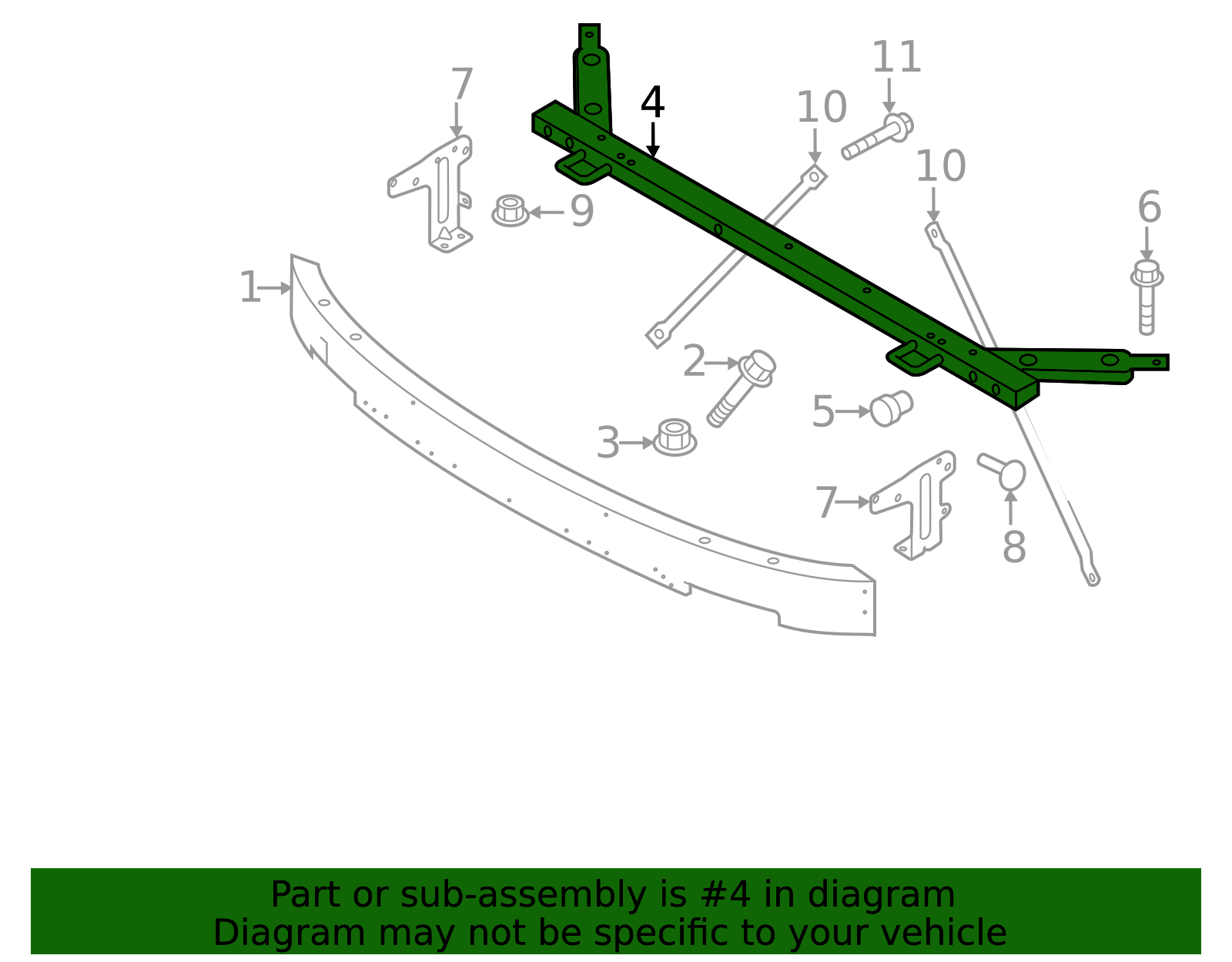 Genuine Frame Side Member Cross-Member for 2020-2025 Volvo | Part ...