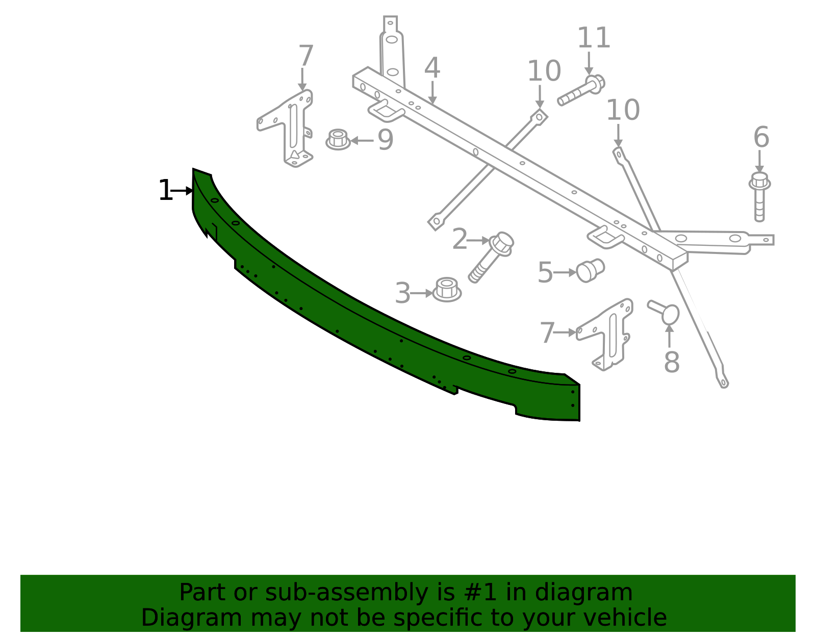 32348956 - 2017-2025 Volvo - Impact Bar | Volvo OEM Parts Direct
