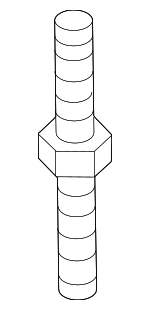 N91139001 - Body: Fender Stud for Volkswagen: Atlas, Atlas Cross Sport, e-Golf, Golf, Golf Alltrack, Golf R, Golf SportWagen, GTI, ID. Buzz, ID.4, Jetta, Taos, Tiguan Image