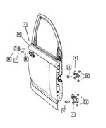 5076745AB - : Front Door Panel, Left for Dodge: Journey Image