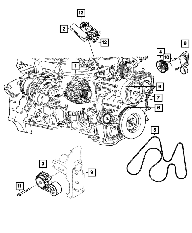 R4801768AA - Electrical: Engine Generator, Remanufactured for Mopar Image