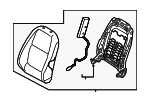 88400H9020SKB - Body: Seat Back Assembly for Kia: Rio Image