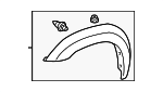 756110C901 - Body: 2001-2007 Toyota - Wheel Flare for Toyota: Sequoia, Tundra Image