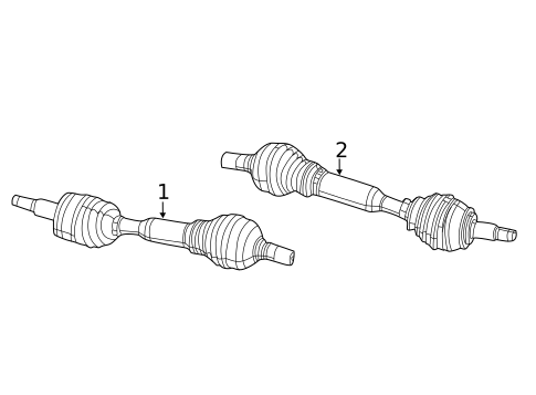Drive Axles for 2022 Jeep Cherokee #1