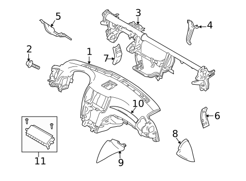 Instrument Panel for 2015 INFINITI Q40 #0