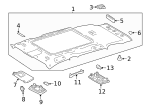 7434804030B0 - Body: Sun Visor Holder for Toyota Image