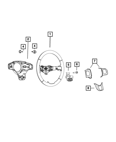 Steering Wheel for 2018 Dodge Journey #0