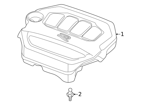 Engine Appearance Cover for 2023 Volkswagen GTI #0