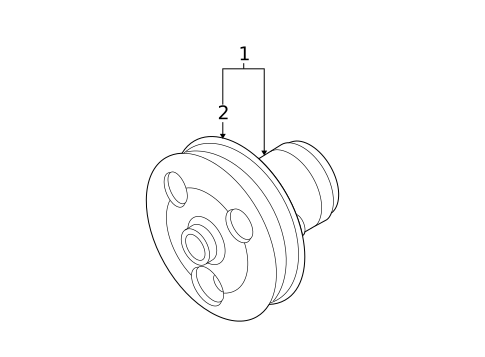 Water Pump & Related Components for 2009 Volkswagen Rabbit #0