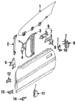 60176GA020 - Body: Door Check for Subaru: DL, GL, Loyale, RX, XT Image