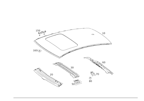 Roof for 2021 Mercedes-Benz GLC63 AMG S #0