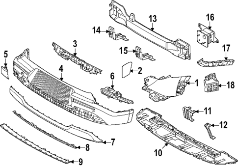 Bumper & Components - Rear for 2024 Kia EV9 #0