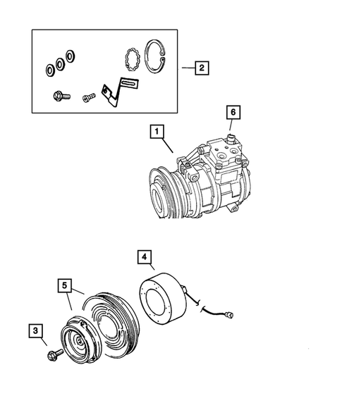 Air Conditioning Compressor for 2002 Chrysler PT Cruiser #0