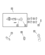 5102455AB - Doors, Door Mirrors and Related Parts: Door Lock Cylinder for Mopar Image