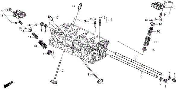 Valve - Rocker Arm (3) for 1995 Honda Prelude #0