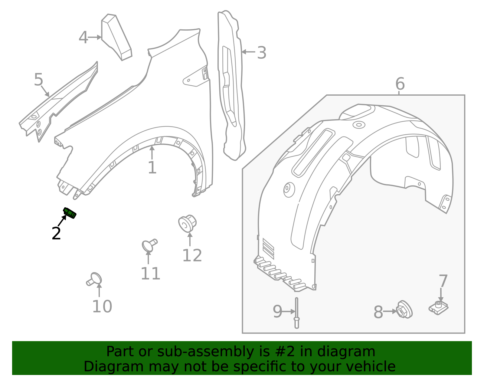 86551-R5000 - Front Bracket 2021-2023 Kia Sorento | Kia.Parts Store