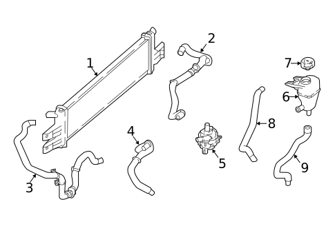 Inverter Cooling Components for 2017 Nissan Rogue #0