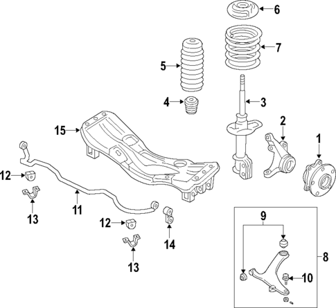 Front Suspension for 2020 Subaru WRX STI | OEM Parts Online