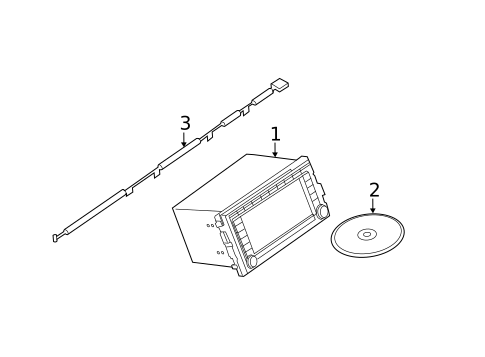 Navigation System Components for 2012 Nissan Rogue #0