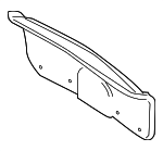 BN8P688W1A - Body: Trunk Lid Trim for Mazda: 3 Image