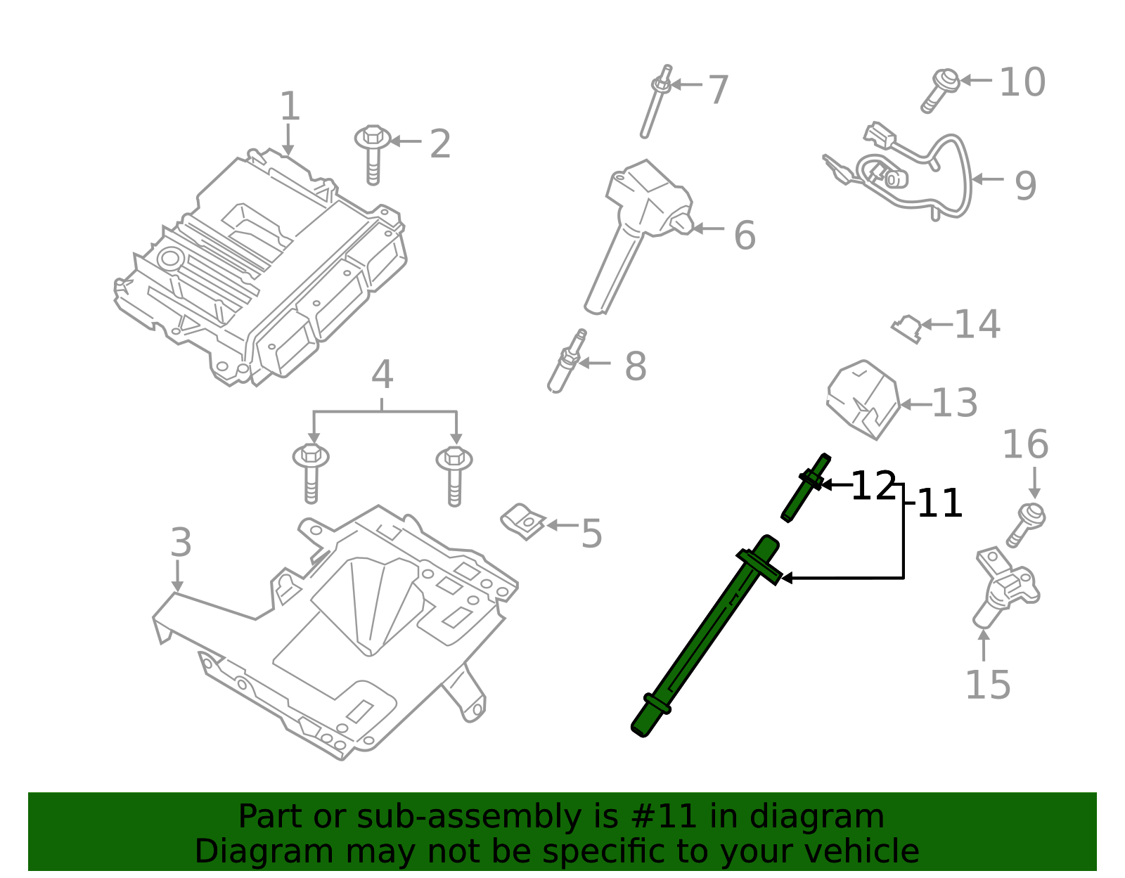 2015-2025 Ford Motorcraft™ Engine Crankshaft Position Sensor DY-1502 ...