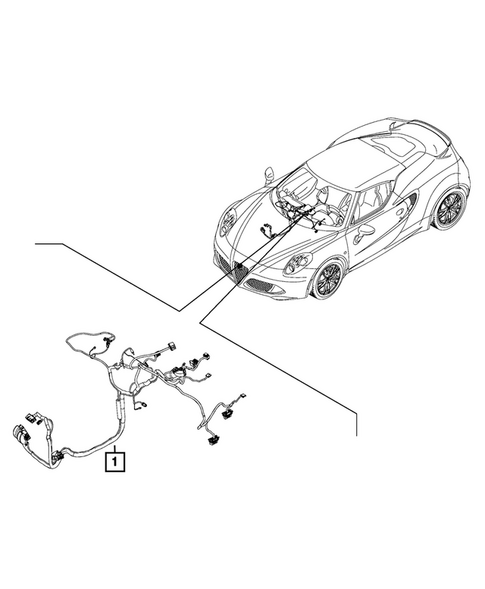 Wiring-Instrument Panel for 2016 Alfa Romeo 4C #0