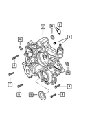 6505293AA - 3.7L Gas; Engine: Double Ended Stud, Cover, Cylinder Block for Mopar Image