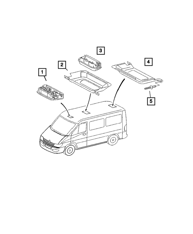 5124399AA - Electrical: Reading Lamp for Mopar Image