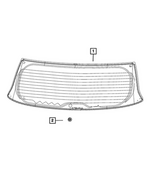 55112803AB - Glass: Liftgate Glass for Mopar Image