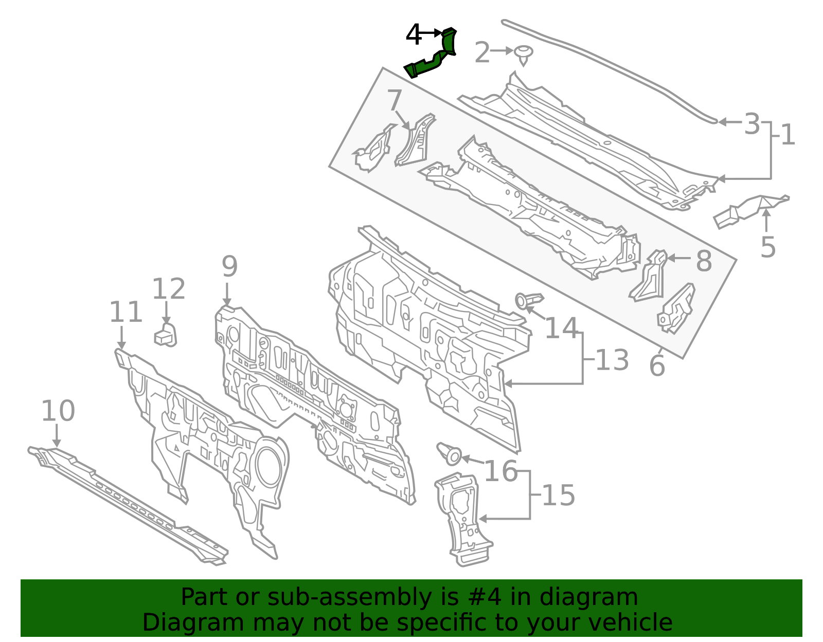 Cowl Cover Seal 53866-06140 | Toyota Parts Center