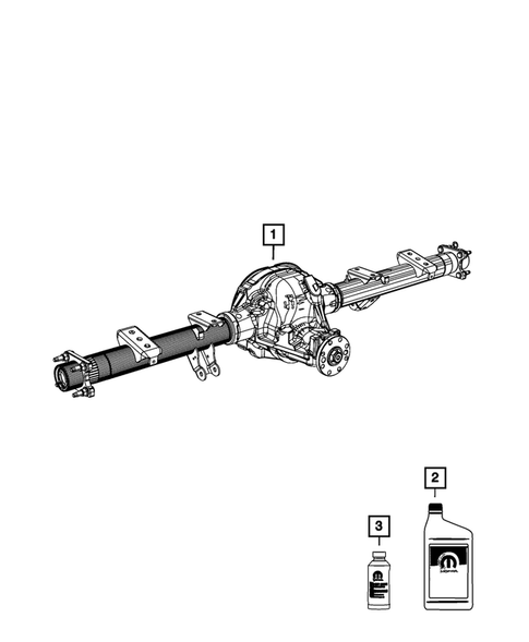 Rear Axle Assembly for 2010 Dodge Dakota #0