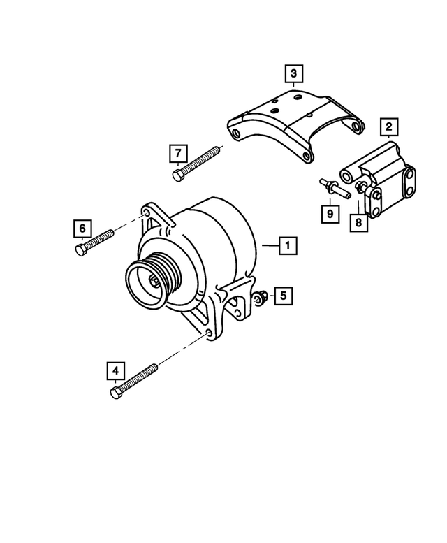 6100949 - Engine Mounting: Hex Head Screw for Mopar Image image