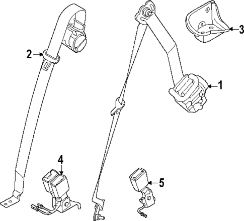Rear Seat Belts for 2023 BMW XM #0