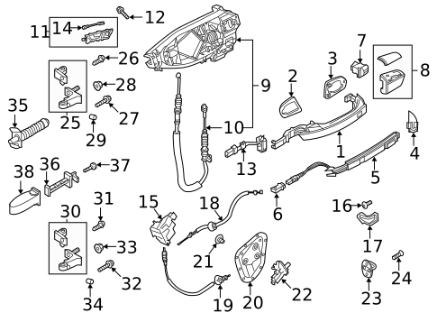 Lock & Hardware for 2022 Audi A6 Quattro #1