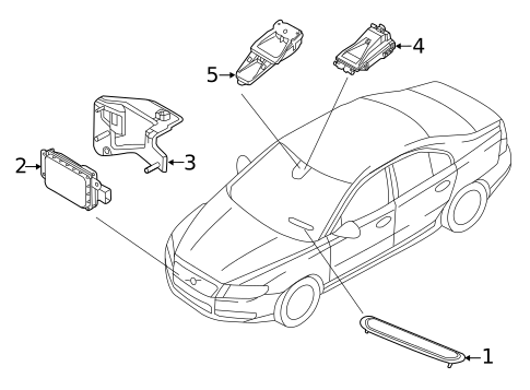 Electrical Components for 2013 Volvo S80 #3