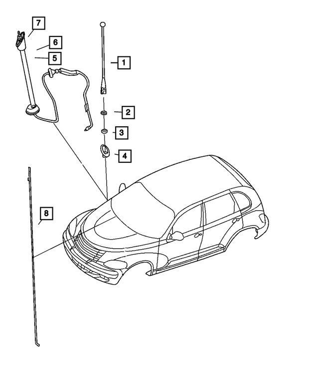 « 4671868AF – Electrical : Antenne Mat pour Mopar Image »