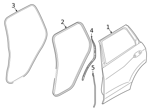 Door & Components for 2021 BMW X7 #0