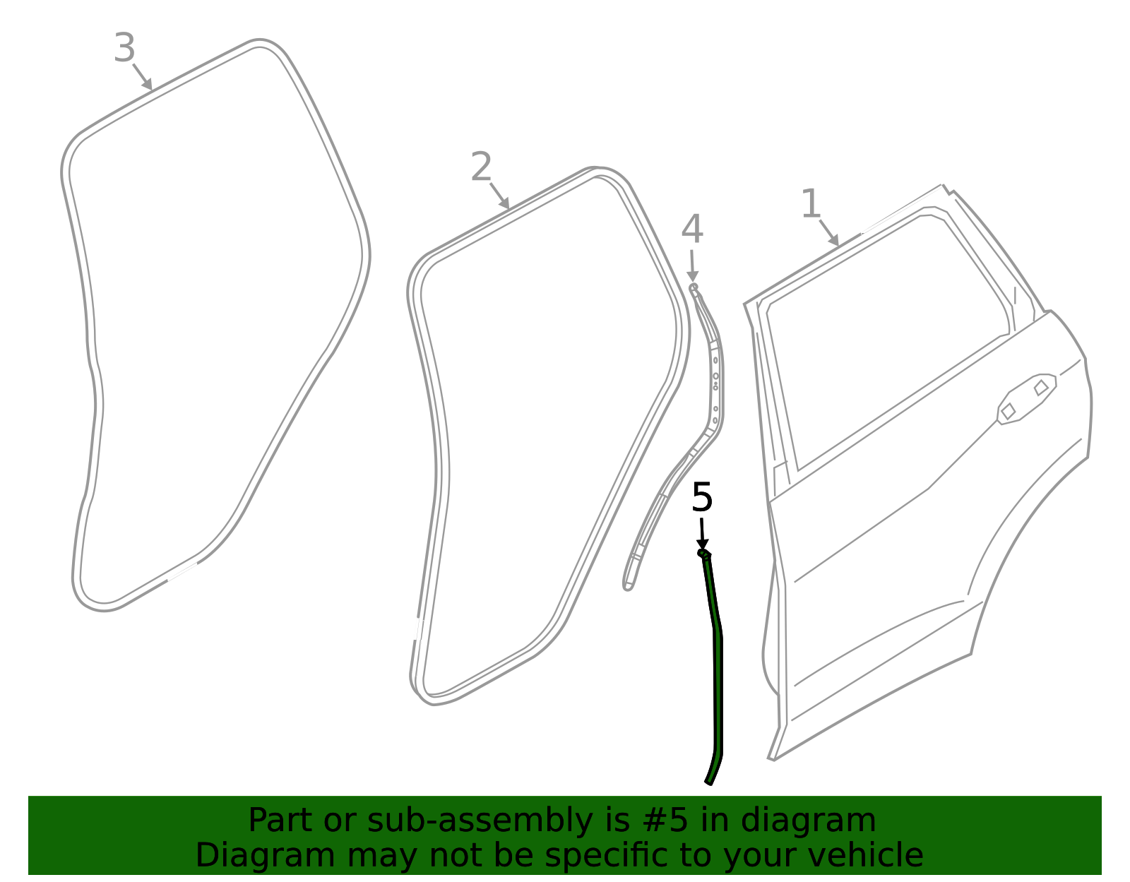 51767428705 - 2019-2026 BMW Door Shell Seal (51-76-7-428-705