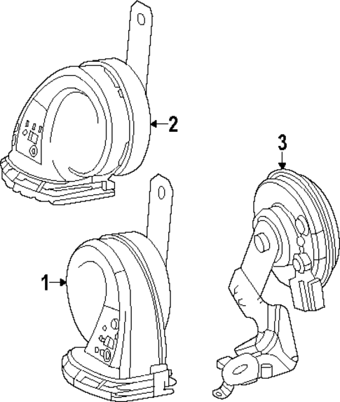 Horn for 2024 Lexus RX450h+ #0