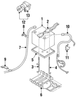 8971637931 - : 1998-1999 Acura SLX - Wire Harness, Battery for Acura: SLX Image