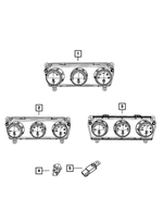 55111937AB - Air Conditioning &amp; Heater: A/c And Heater Control for Mopar Image
