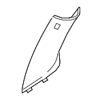 51437392497 - Body: Windshield Pillar Trim for BMW Image