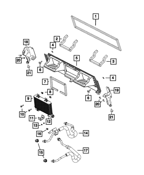 Engine Oil Cooler and Lines for 2022 Ram 1500 #0