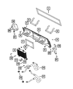 68443844AA - Cooling: Radiator Seal for Mopar Image