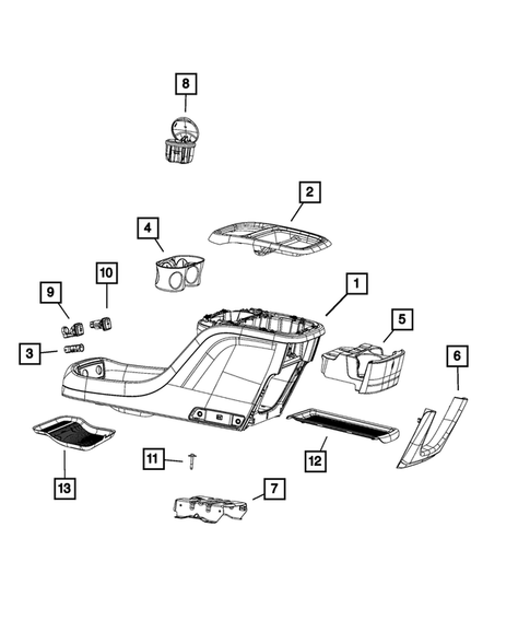 Consoles for 2020 Chrysler Pacifica #1