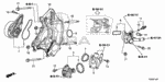 19352R40A01 - Engine: SEAL, WATER OUTLET for Acura Image