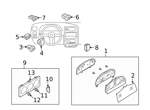 Instruments & Gauges for 2004 Nissan Xterra #0